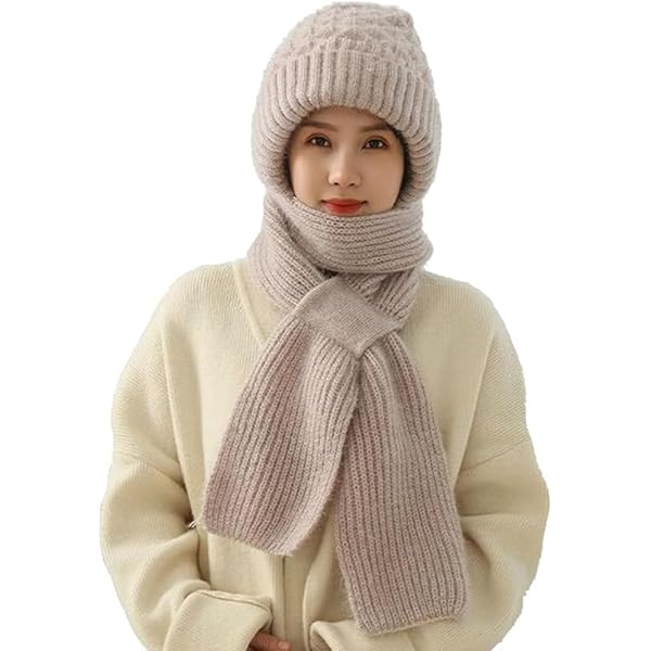Integrated Ear Protection Windproof Cap Scarf, Winter Warm